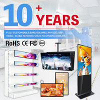 Kios Pemutar Iklan HAORYZON OEM ODM 35 36 36,4 Inci, Totem Digital Signage LCD TV Layar Display Iklan Berdiri di Lantai
