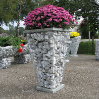 Panier gabion en acier galvanisé soudé, fabrication chinoise, décoration de jardin, conception de mur de soutènement gabion, fournisseur, vente chaude