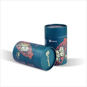 Single Bottle Cylinder <b>Packging</b> Gift <b>Box</b> Small Customized Paper Tube for Yogurt Packaging - Product Image 1