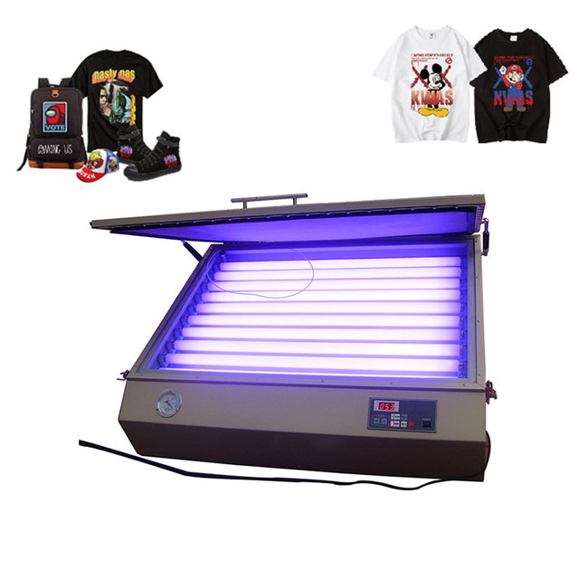 Automatic Screen Printing Exposure Machine High Vacuum Screen Burning Unit with 8 UV Lamps