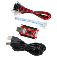 Nouveau encodeur USB d'arcade à retard zéro pour commutateur PC Raspberry Pi 5PIN Joystick avec bouton 2.8MM Type mécanique