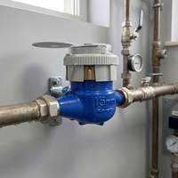 Compteur d'eau standard - Compteur d'eau mécanique de type humide avec une grande précision, corps en acier durable, faible entretien, certifié ZHAOJI ISO