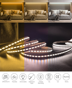 Tira de LED Flexible Blanca, Cinta de LED, 240 LED, 9.6+9.6w, 2216 SMD, 10mm de Ancho, 24v, CCT, Ce Rohs - Product Image 4