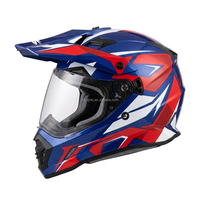 Casque de moto tout-terrain professionnel unisexe en matériau ABS certifié DOT, respirant et anti-chute