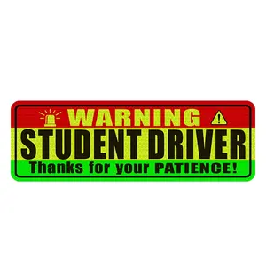 Reusable Warning Student Driver Thank You For Your Patience Soft PVC Car Magnet Sticker Car Stickers Vinyl