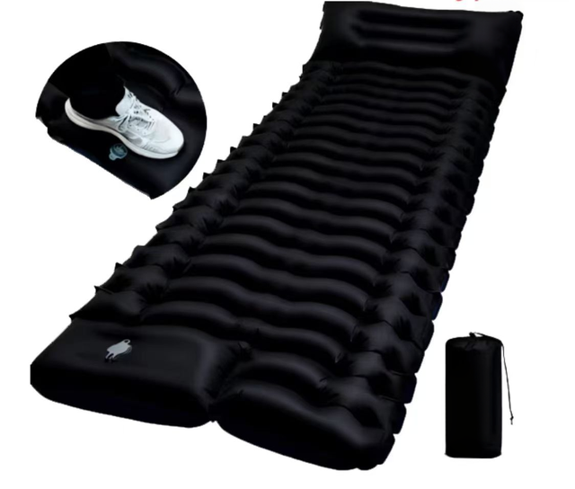 Source Factory Ergonomics Design Waterproof Ultralight Inflatable Sleeping Pad & Mattress for Camping Hiking Backpacking