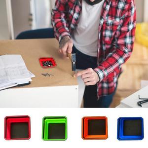 Plateau magnétique pliable en silicone carré coloré, aimant puissant, boîte à outils pour modélisme, silicone PICUS968, design pliable, compact - Product Image 3