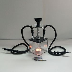 <span class=keywords><strong>Prix</strong></span> le plus bas plastique biodégradable carré boîte-cadeau narguilé <span class=keywords><strong>Chicha</strong></span> Hokah pas cher acrylique fumée LED narguilé Shisha - Product Image 3
