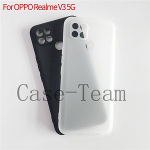 Nhà Sản Xuất Bán Buôn Matte TPU Trường Hợp Mềm Frosted Cover Quay Lại Silicone Điện Thoại Di Động Trường Hợp Đối Với Oppo Realme <span class=keywords><strong>V3</strong></span> 5G Màu Đen - Product Image 1