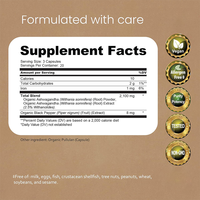 Rosebest – Complément Herbal Végétalien en Capsules d'Extrait et de Poudre de Racine d'Ashwagandha 2100mg, Certifié GMP, Vente en Gros Directe Usine Chine