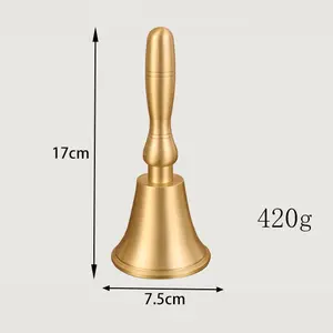 Outdoor Indoor Brass Bell With Gold Plated Finishing New Design Wall Hanging Decoration Brass Bell