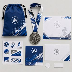 Paquete de Premios Personalizados para Carreras al por Mayor, Kit de Finalista OEM/ODM con Cinta, Certificado, Tarjeta y Bolsa para Medallas - Product Image 2