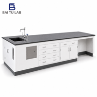 Tables et bancs de laboratoire sur mesure, en gros, meilleures ventes, avec tiroirs de rangement métalliques pour laboratoire scientifique