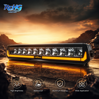Barre lumineuse LED 85W avec boîtier en aluminium et feux de jour ambre pour camion et SUV