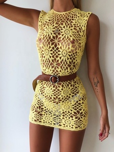 Bestdance Sexy de punto de ganchillo pura Mini <span class=keywords><strong>vestido</strong></span> de traje de baño Bikini encubrimiento de verano, <span class=keywords><strong>Pareo</strong></span> de playa Sexy nido <span class=keywords><strong>vestido</strong></span> - Product Image 5