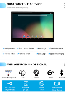 Marco Digital para Póster con Pantalla Táctil de 15.6 Pulgadas, Personalizable, con MP4/AVI y Wi-Fi, para Exhibición de Información en Oficinas, Superventas - Product Image 6