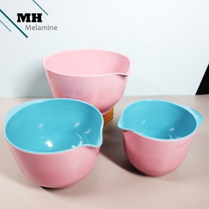 Juego de 3 Tazones para Mezclar de Melamina, Ecológicos, Personalizados, Modernos y Tradicionales, Color Rosa, Modelo MH061, para Regalos Empresariales y Hogar - Product Image 6