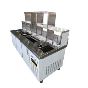 เคาน์เตอร์ร้านชานมสแตนเลสแบบพกพา ดีไซน์สวยงาม ปี 2025 - Product Image 1