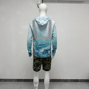 Sudadera con Capucha RISE para Pesca Nocturna para Hombre, Manga Larga, UPF 50+, con Banda Reflectante para Actividades al Aire Libre, Segura - Product Image 4