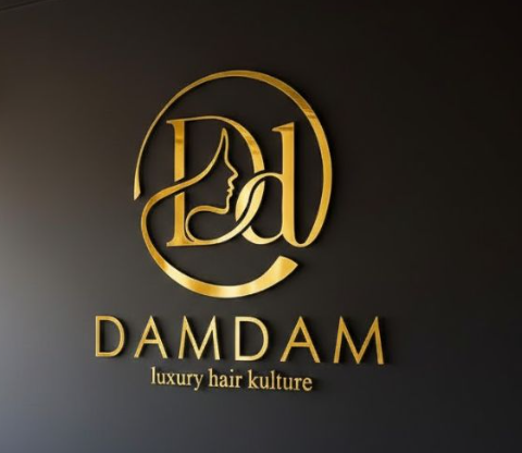 Custom Non Illuminated Metal Cut Letter Sign Luxury Hair Salon Spa Store 3D Solid Metal Cut Letters logo Mirror Gold for Clinic