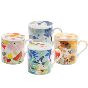 Taza de Porcelana con Diseño Animal - Taza Pastoral para Café y Leche para el Hogar - Product Image 5