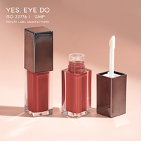 Emballages personnalisés en gros pour mini tubes de gloss à lèvres, marque privée, gloss rose repulpant