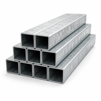 Tube carré en acier galvanisé à chaud 15x15 75x75 120x120 2mm 3mm 6m pour garde-corps