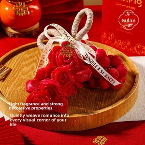 <span class=keywords><strong>Savon</strong></span> artisanal parfumé créatif en forme de grappe de raisin avec nœud, coffret cadeau pour fêtes et mariages - Product Image 1