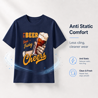 T-shirt graphique JNEI pour le festival de la bière, idéal pour les soirées du vendredi, séchage rapide, antistatique, décontracté, pour les rassemblements en bar et le quotidien