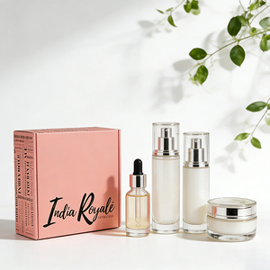 Fashionable Trendy Corrugated Paper <b>Box</b> Recycled Materials for Skincare Products Double-sided Embossing Customizable logo Size - Product Image 3