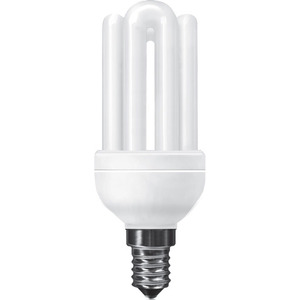Extra Mini Supreme <b>E14</b> <b>Bulb</b> 4U <b>15W</b> 2700K 878lm Energy Saving Fluorescent - Product Image 1