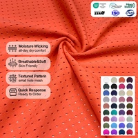 Tela de Malla Transpirable de Nailon y Spandex con Jacquard Tejido para Ropa Deportiva