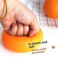 Juguete Antiestrés de Plástico, Naranja Feo y Blandito, Creativo, de Alta Tecnología, Realista, con Forma de Fruta, para Apretar con la Mano