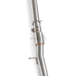 Tubo de Escape Delantero en Forma de Y de Gran Calibre para Infiniti Q50S 3.7 2014-2022, Acero Inoxidable de 1.5 mm de Espesor, Acabado Liso - Product Image 4