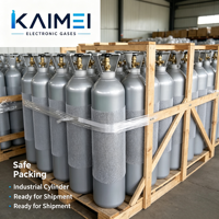 Cilindro de Gas Industrial de Acero de 40L, 47L, 50L, 150 Bar, para Recarga de Gas Ar, N2, He, H2 de Alta Pureza, Estándar ISO9809