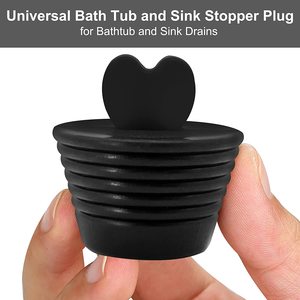 Tapón de silicona para bañera en forma de corazón, diseño en espiral cónico, tapón de drenaje con sellado de goma, fácil instalación - Product Image 2