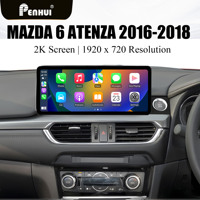 Lecteur DVD de voiture intelligent Android 12,3 pouces pour Mazda 6 Atenza 2016-2018, conduite à droite, écran multimédia radio, navigation GPS