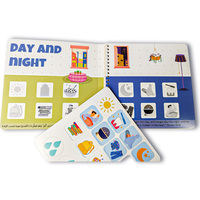 Conception personnalisée enfants apprenant la pâte réutilisable jeu d'association Montessori bébé occupé livre mon premier livre silencieux impression