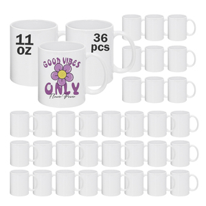 Free Shipping USA Warehouse 36pcs/ctn 11oz White Sublimation Blank <strong>Ceramic</strong> <strong>Mug</strong> With Handle for Heat Press Printing - Product Image 5