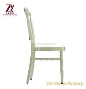 Sillas de banquete apilables de metal baratas al por mayor para iglesia, boda u hotel, uso comercial, aplicación de cocina - Product Image 4