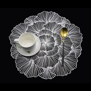 Serie Bronzing, Plástico Teslin, Nuevo Estilo Chino, Mantel Individual Aislante Térmico Grueso para Tazones, para Vajilla de Hotel y <span class=keywords><strong>Restaurante</strong></span> - Product Image 1