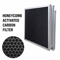 Filtre à air au charbon actif, panneau filtrant en charbon en nid d'abeille pour système de ventilation HVAC, absorption des odeurs et des gaz VOC