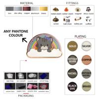 Haute qualité chat de glace Animal café émail broches fleurs mignonnes émail doux impression UV breloques Badges broches pins pins