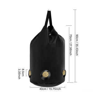Sac à foin pour chevaux et chèvres en tissu Oxford écologique de grande capacité, mangeoire lente en cuir multi-trous, alimentation simultanée, qualité supérieure - Product Image 5