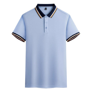 Polo Shirt Short Sleeve Solid Color Polyester Oxford Daily Wear Uniforms - Product Image 1