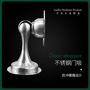 Stainless Steel No Drill <b>Door</b> <b>Catch</b> Floor Mount Minimalist Design Easy Installation <b>Door</b> Stopper - Product Image 5