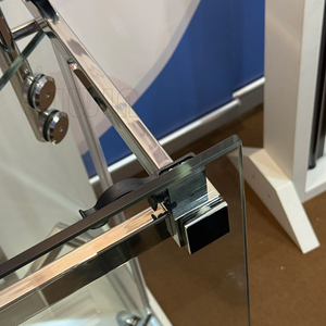 SUS 304 Frameless Modern Bathroom <strong>Shower</strong> Box Folding Door <strong>System</strong> 8mm Glass Durable Silent Rollers Hardware Accessories - Product Image 5