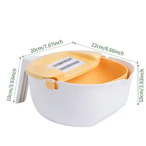 5 En 1 Multi Blade multifuncional hogar cocina mano pelador de frutas cortador Chopper rebanador de verduras