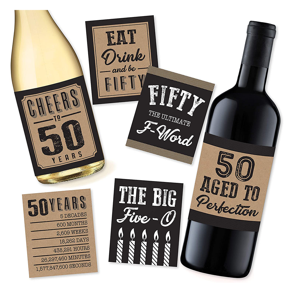 Etichetta Personalizzata FOTO Bottiglia Di Vino 21°/30°/40°/50° Regalo -Ideale Celebrazione/Anniversario/Compleanno/Regalo Di Nozze Etichetta Bottiglia Personalizzata - Italia - Foto 2