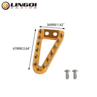 LINGQI RACING Motosiklet Arka Ayak Fren Pedalı Kolu Basamak Ucu Plakası Evrensel Arazi Motoru Off Road için Modifiye Edilmiş